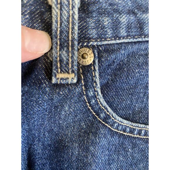 Vintage Guess Jeans Womens 28x34 Denim Straight Leg Triangle Patch 90s Retro - Picture 8 of 14